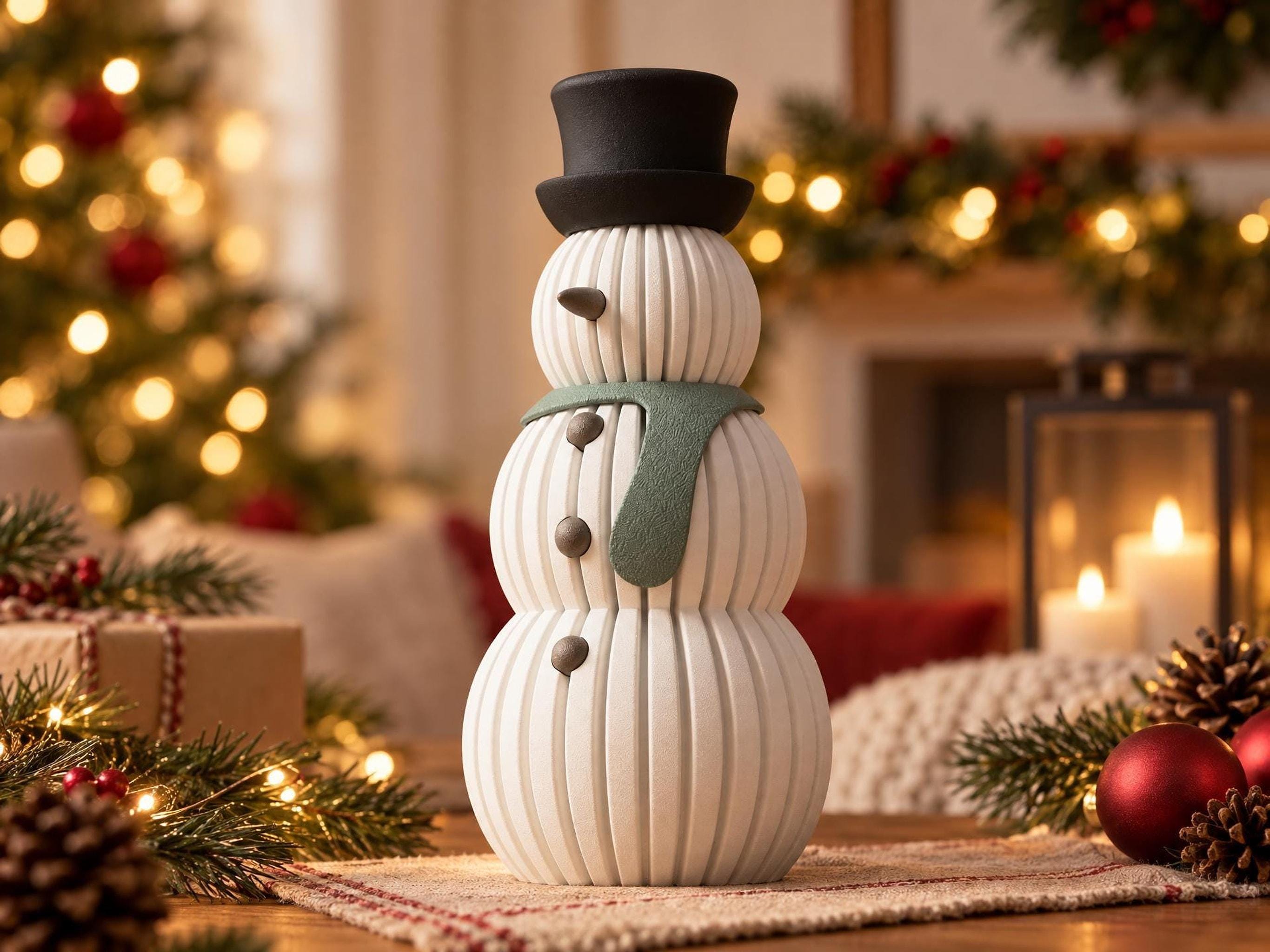 Ribbed Snowman Christmas Decor – photo 7